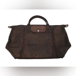Longchamp Leather Le Pilage Hand Tote Bag